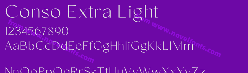 Conso Extra LightPreview Conso Extra LightPreview