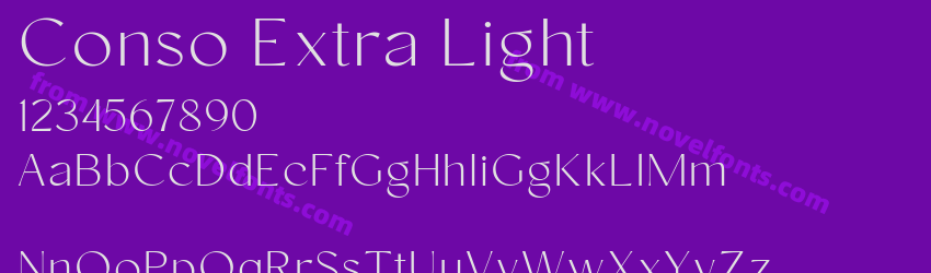 Conso Extra LightPreview Conso Extra LightPreview