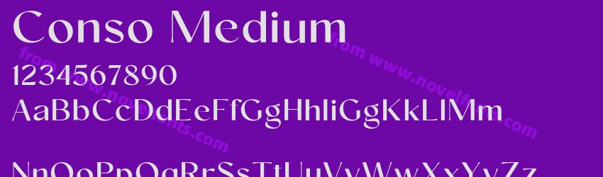 Conso MediumPreview Conso MediumPreview
