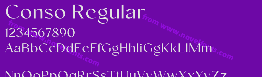Conso RegularPreview Conso RegularPreview