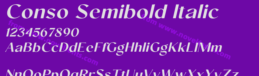 Conso Semibold ItalicPreview