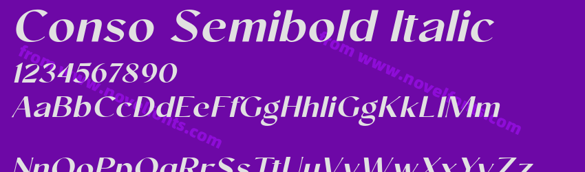 Conso Semibold ItalicPreview Conso Semibold ItalicPreview