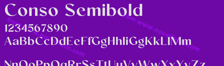 Conso SemiboldPreview Conso SemiboldPreview