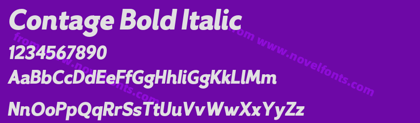 Contage Bold ItalicPreview Contage Bold ItalicPreview