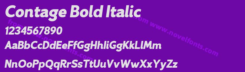 Contage Bold ItalicPreview Contage Bold ItalicPreview
