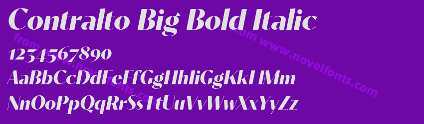 Contralto Big Bold ItalicPreview Contralto Big Bold ItalicPreview