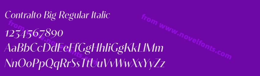 Contralto Big Regular ItalicPreview Contralto Big Regular ItalicPreview