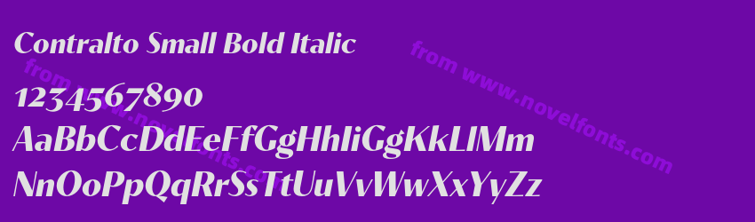 Contralto Small Bold ItalicPreview Contralto Small Bold ItalicPreview