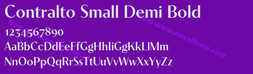 Contralto Small Demi BoldPreview Contralto Small Demi BoldPreview