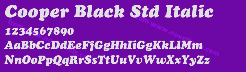 Cooper Black Std ItalicPreview Cooper Black Std ItalicPreview