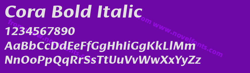 Cora Bold ItalicPreview Cora Bold ItalicPreview