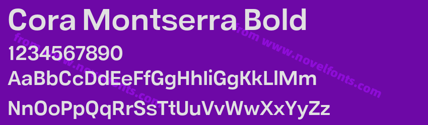 Cora Montserra BoldPreview Cora Montserra BoldPreview