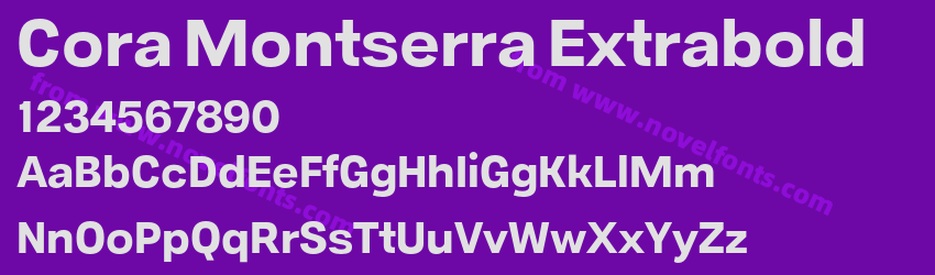 Cora Montserra ExtraboldPreview Cora Montserra ExtraboldPreview