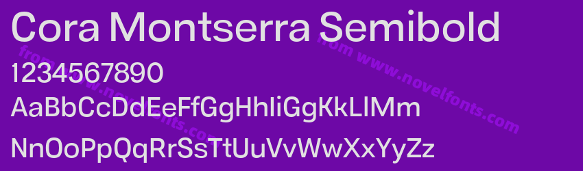 Cora Montserra SemiboldPreview Cora Montserra SemiboldPreview