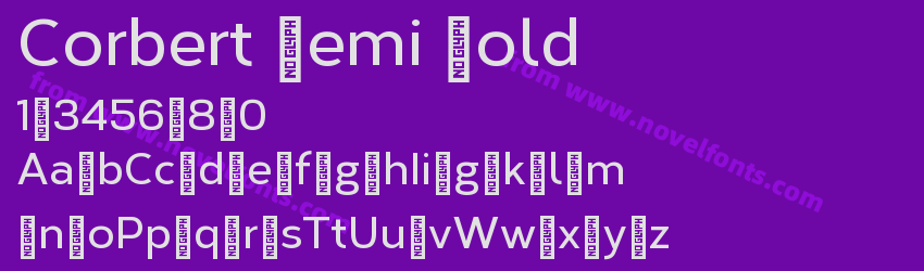 Corbert Demi BoldPreview Corbert Demi BoldPreview