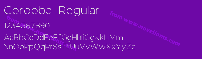 Cordoba RegularPreview Cordoba RegularPreview