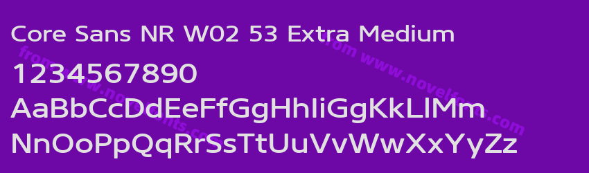 Core Sans NR W02 53 Extra MediumPreview Core Sans NR W02 53 Extra MediumPreview