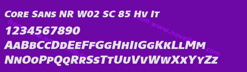 Core Sans NR W02 SC 85 Hv ItPreview Core Sans NR W02 SC 85 Hv ItPreview