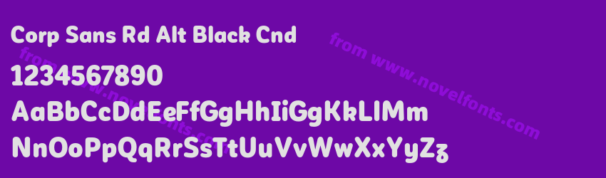 Corp Sans Rd Alt Black CndPreview Corp Sans Rd Alt Black CndPreview