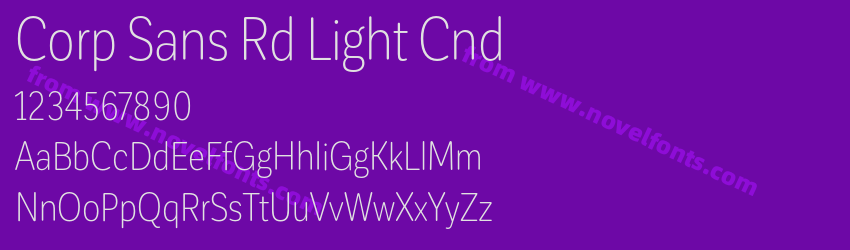 Corp Sans Rd Light CndPreview Corp Sans Rd Light CndPreview