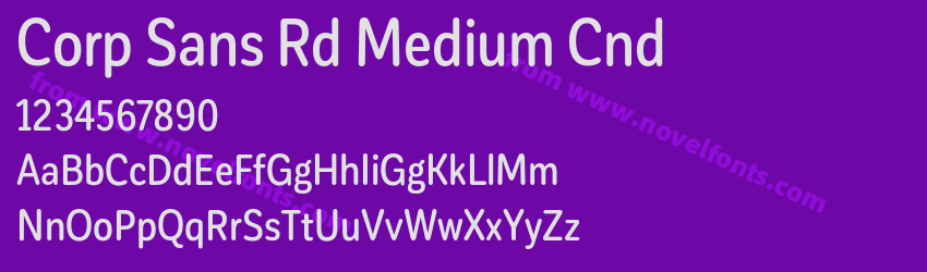 Corp Sans Rd Medium CndPreview