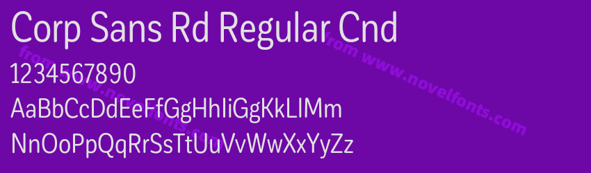 Corp Sans Rd Regular CndPreview