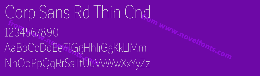 Corp Sans Rd Thin CndPreview Corp Sans Rd Thin CndPreview