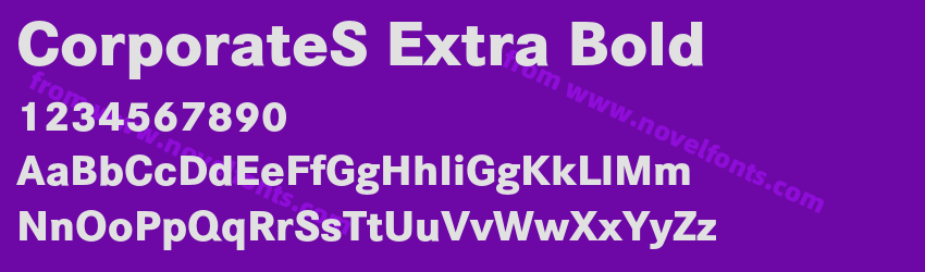 CorporateS Extra BoldPreview CorporateS Extra BoldPreview