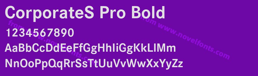 CorporateS Pro BoldPreview CorporateS Pro BoldPreview
