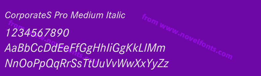 CorporateS Pro Medium ItalicPreview CorporateS Pro Medium ItalicPreview