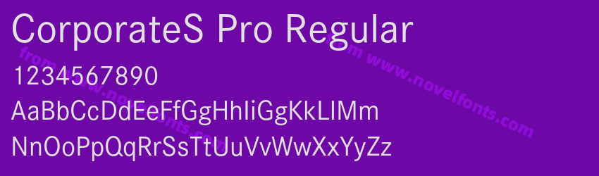 CorporateS Pro RegularPreview CorporateS Pro RegularPreview