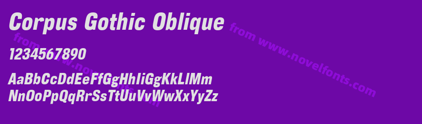 Corpus Gothic ObliquePreview