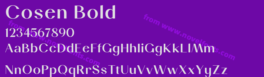 Cosen BoldPreview Cosen BoldPreview