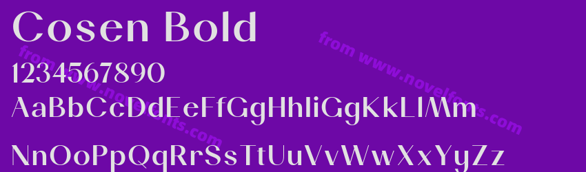 Cosen BoldPreview Cosen BoldPreview
