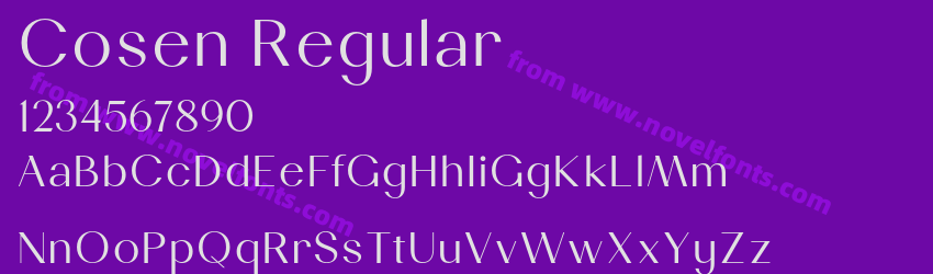 Cosen RegularPreview Cosen RegularPreview