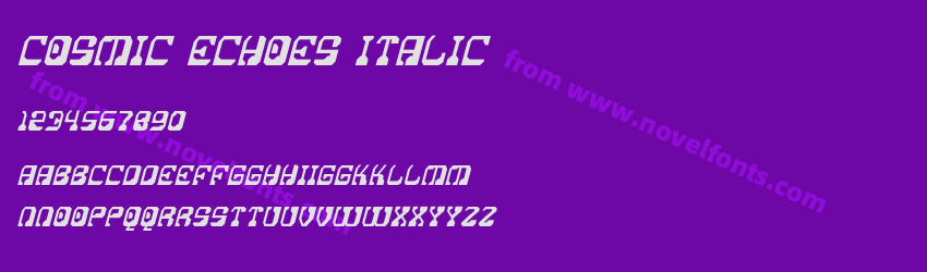 Cosmic Echoes ItalicPreview