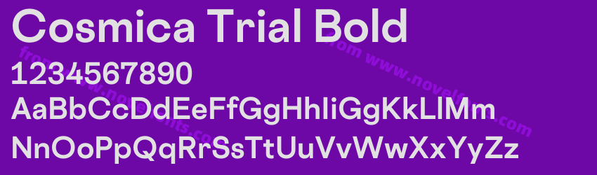 Cosmica Trial BoldPreview Cosmica Trial BoldPreview
