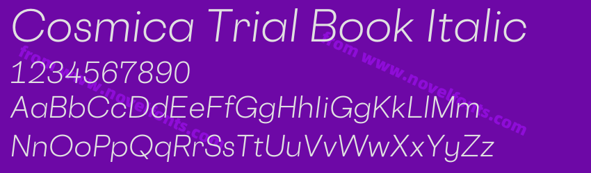 Cosmica Trial Book ItalicPreview Cosmica Trial Book ItalicPreview