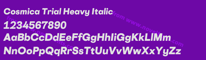 Cosmica Trial Heavy ItalicPreview Cosmica Trial Heavy ItalicPreview