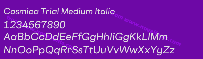 Cosmica Trial Medium ItalicPreview Cosmica Trial Medium ItalicPreview