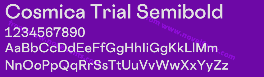 Cosmica Trial SemiboldPreview