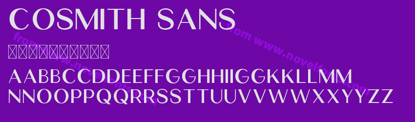 Cosmith SansPreview Cosmith SansPreview