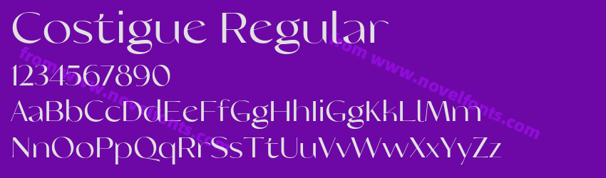 Costigue RegularPreview Costigue RegularPreview