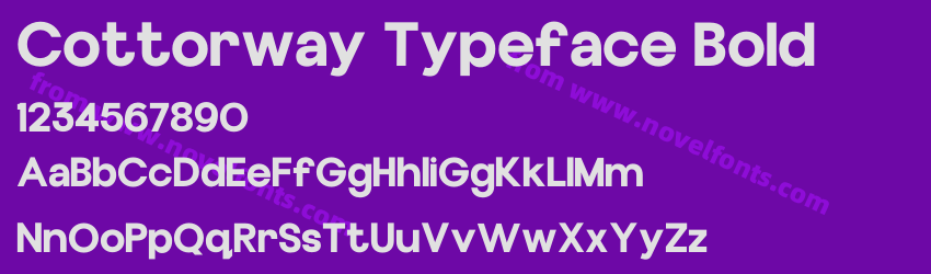 Cottorway Typeface BoldPreview Cottorway Typeface BoldPreview