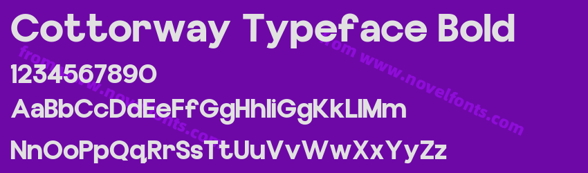 Cottorway Typeface BoldPreview Cottorway Typeface BoldPreview