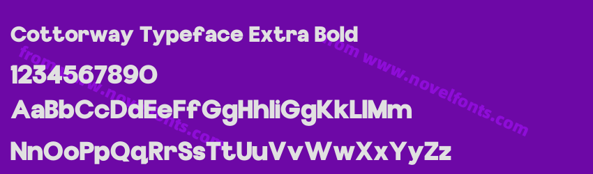 Cottorway Typeface Extra BoldPreview Cottorway Typeface Extra BoldPreview