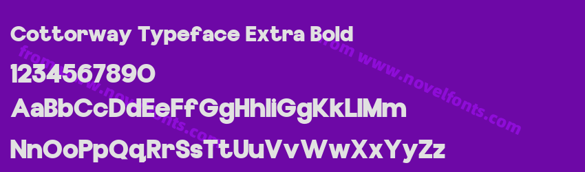 Cottorway Typeface Extra BoldPreview Cottorway Typeface Extra BoldPreview