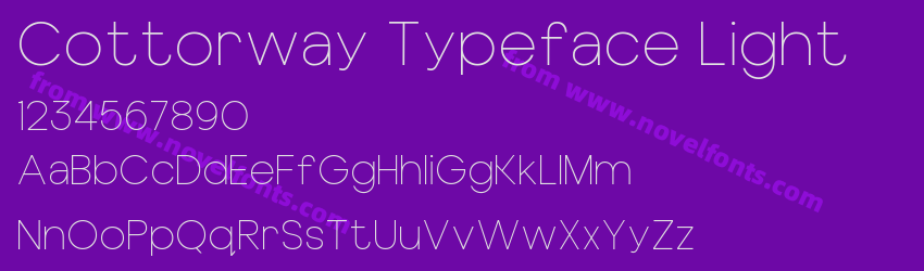 Cottorway Typeface LightPreview Cottorway Typeface LightPreview