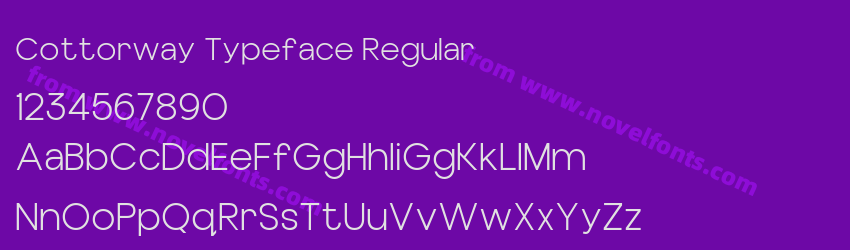 Cottorway Typeface RegularPreview Cottorway Typeface RegularPreview
