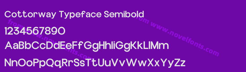 Cottorway Typeface SemiboldPreview Cottorway Typeface SemiboldPreview